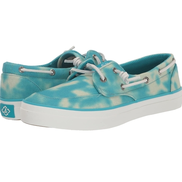 Sperry Shoes - Sperry Aqua Tie-Dye Sneakers